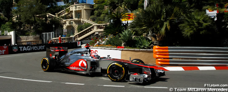 Jenson Button con el mejor tiempo - Reporte Pruebas Libres 2 - GP de Mónaco 