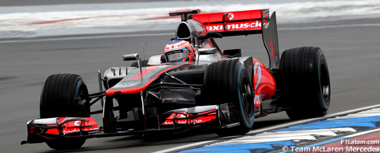 Button y Hamilton muy contentos con las actualizaciones del MP4-27 - Reporte Viernes - GP de Alemania - McLaren 