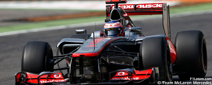 Fallo en la bomba de combustible dejó fuera a Jenson Button en Monza 