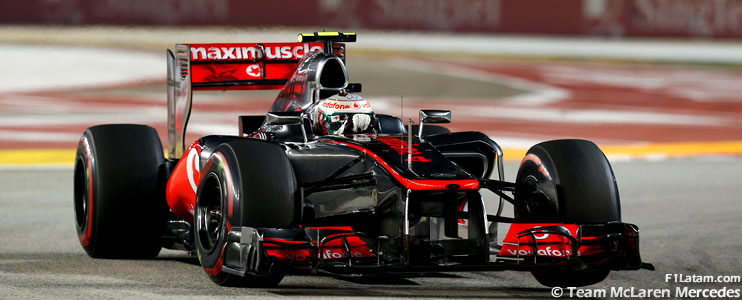 Caja de velocidades le negó a Hamilton un gran resultado - Reporte Carrera - GP de Singapur - McLaren 