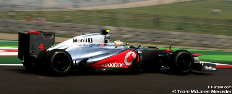 Hamilton y Button optimistas, a pesar de algunos inconvenientes - Reporte Viernes - GP de India - McLaren
 