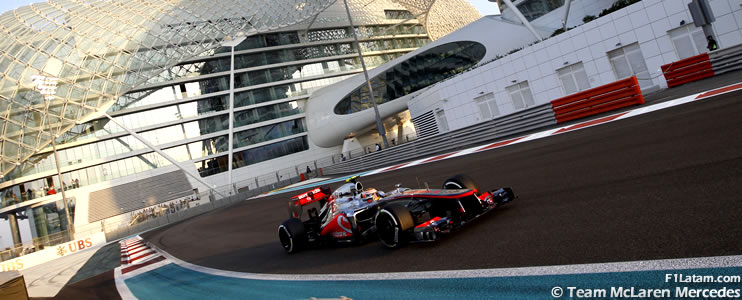 Optimismo de Lewis Hamilton y Jenson Button - Reporte Viernes - GP de Abu Dhabi - McLaren 