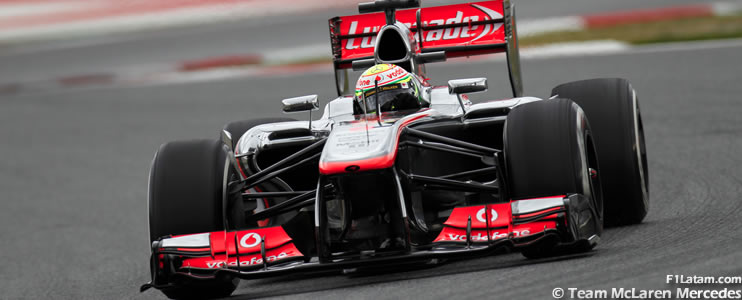 Sergio Pérez continúa su proceso de adaptación con el McLaren MP4-28
 
