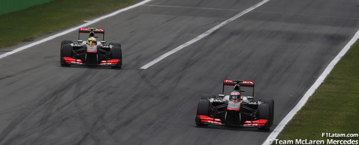 Jornada difícil con una pequeña recompensa para Button - Reporte Carrera - GP de Italia - McLaren 