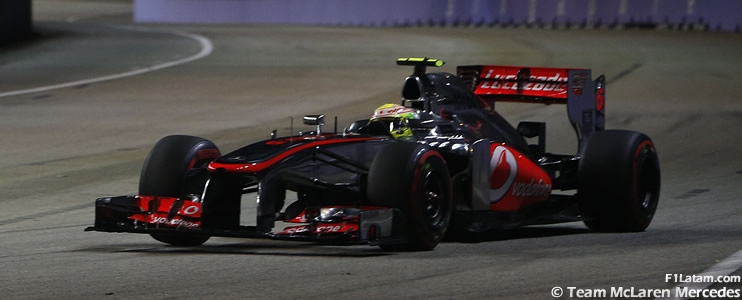 Suerte diferente para Button y Pérez - Reporte Clasificación - GP de Singapur - McLaren
 