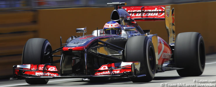 Séptima y octava posición para Button y Pérez - Reporte Carrera - GP de Singapur - McLaren 