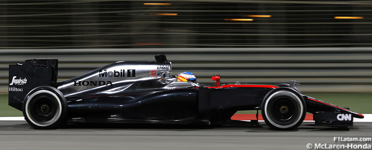 Alonso queda en el límite de los puntos y Button no corre - Reporte Carrera - GP de Bahrein - McLaren
 