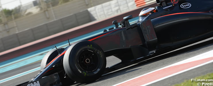 McLaren-Honda con Stoffel Vandoorne lidera el test programado por Pirelli en Abu Dhabi
