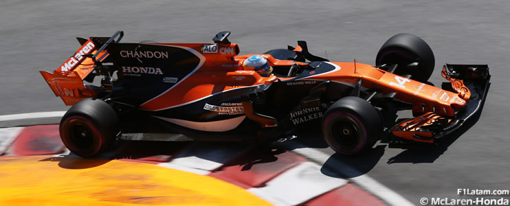 Alonso logró en el GP de Azerbaiyán los primeros puntos de McLaren-Honda en 2017