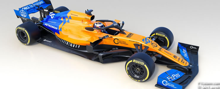 Vio la luz el nuevo McLaren MCL34 que pilotearán Sainz y Norris en 2019 