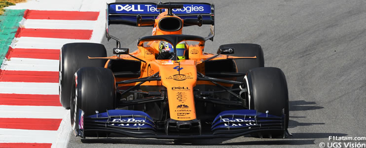 McLaren con Norris adelante y Mercedes con problemas - Tests en Barcelona - Día 5