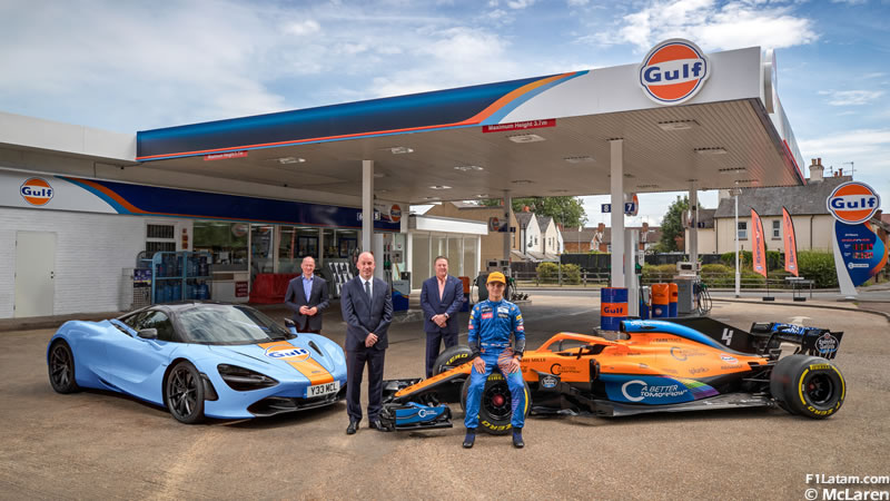 McLaren anuncia alianza multianual con Gulf Oil International 