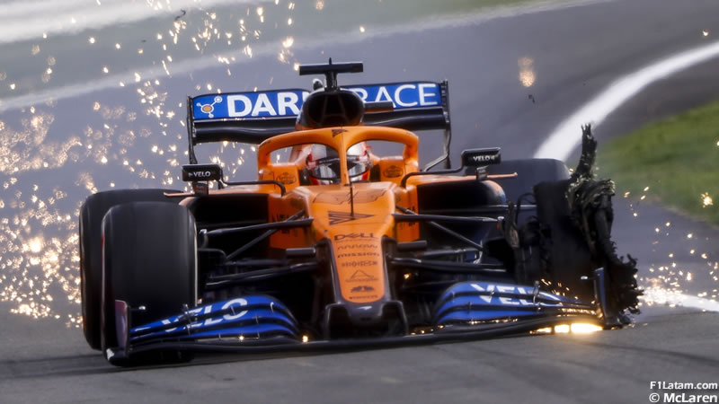 Pirelli revela primer informe sobre los neumáticos pinchados de Hamilton, Bottas y Sainz en Silverstone