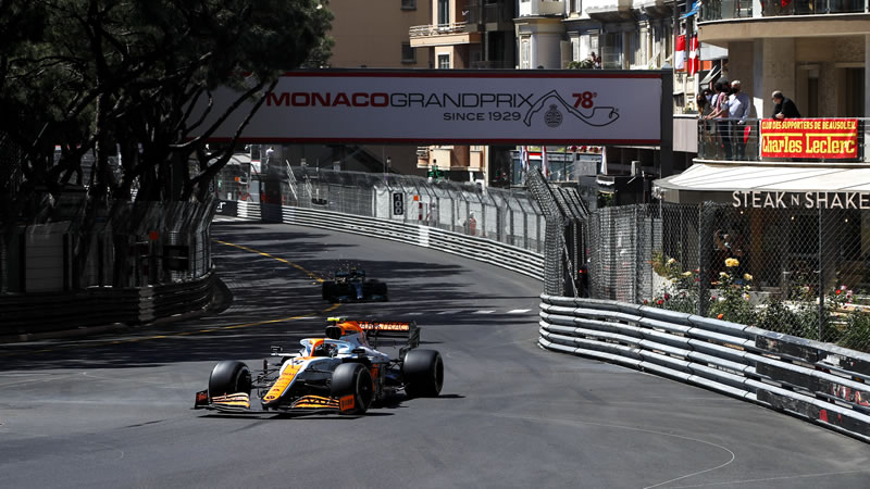 Grilla de partida provisional del Gran Premio de Mónaco 2021