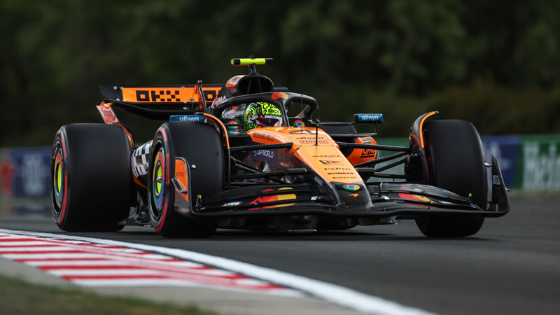 Norris y Piastri comienzan con paso firme en Budapest - Reporte Pruebas Libres 1 - GP de Hungría