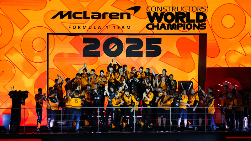 McLaren se corona campeón de constructores por décima ocasión en la F1