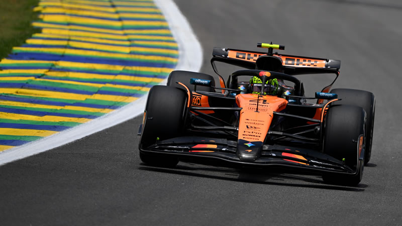 Norris presiona a Piastri en el cierre de la sesión - Reporte Pruebas Libres 1 - GP de Brasil