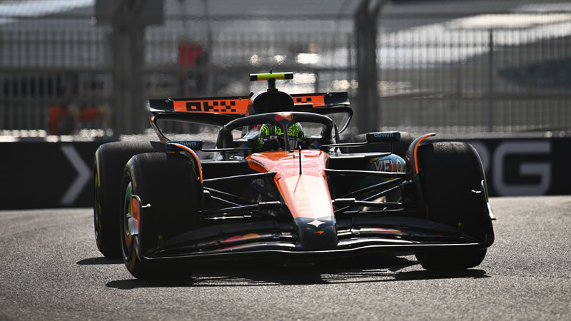 Norris adelante en Yas Marina en sesión con nueve novatos - Reporte Pruebas Libres 1 - GP de Abu Dhabi