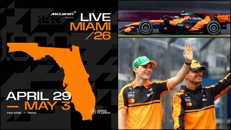 McLaren Racing celebrará su Gran Premio número 1.000 con un evento masivo en Miami