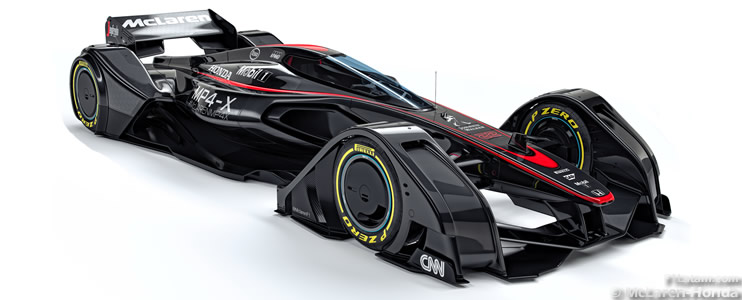 VIDEO-FOTOS: McLaren presenta su propuesta para los autos de Fórmula 1 del futuro: el MP4-X

