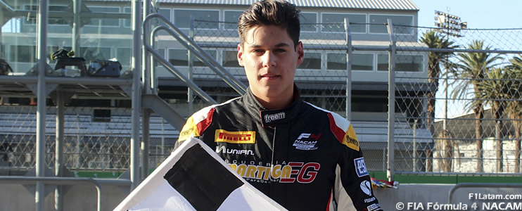 Moisés de la Vara se llevó la victoria en la primera carrera de la final de FIA Fórmula 4 NACAM 