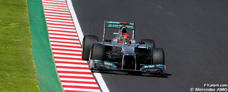 Día complicado para Schumacher y Rosberg - Reporte Viernes - GP de Japón - Mercedes 