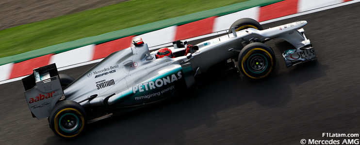 Jornada complicada para Schumacher y Rosberg - Reporte Clasificación - GP de Japón - Mercedes 