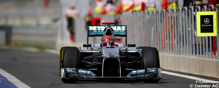 Jornada positiva para Schumacher y Rosberg - Reporte Viernes - GP de Corea - Mercedes 