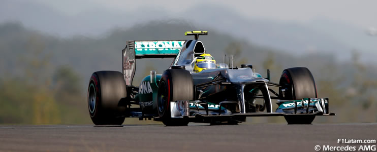 Quinta fila para Rosberg y Schumacher - Reporte Clasificación - GP de Corea - Mercedes 