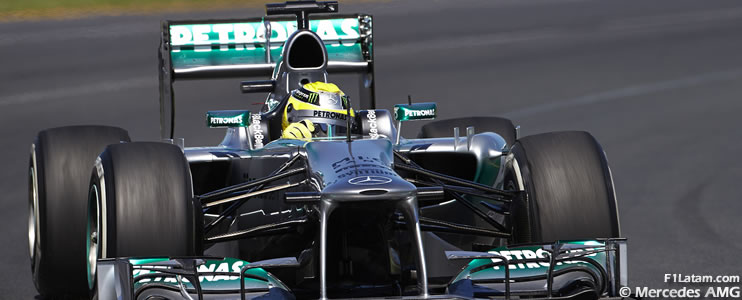 Buen día para Hamilton y Rosberg a pesar de los problemas - Reporte Viernes - GP de Australia - Mercedes 