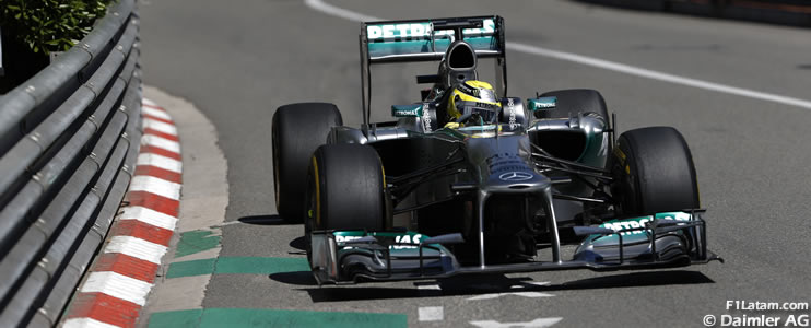 Nico Rosberg lidera caótica sesión de entrenamientos - Reporte Pruebas Libres 3 - GP de Mónaco 