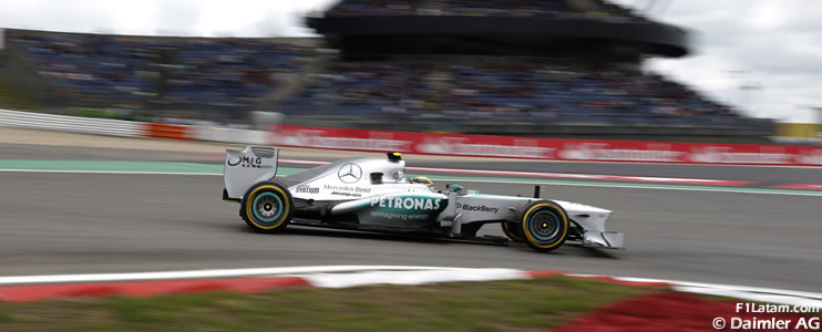 Buen comienzo para Rosberg y Hamilton - Reporte Viernes - GP de Alemania - Mercedes 