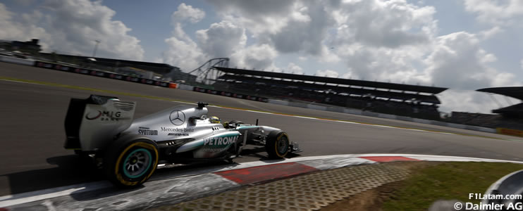 Alegría de Hamilton y decepción de Rosberg - Reporte Clasificación - GP de Alemania - Mercedes 