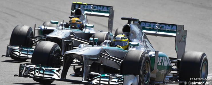 Hamilton y Rosberg rescatan puntos tras dificultades - Reporte Carrera - GP de Alemania - Mercedes 