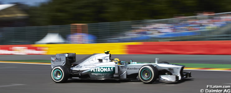 Optimismo de Nico Rosberg y Lewis Hamilton - Reporte Viernes - GP de Bélgica - Mercedes 