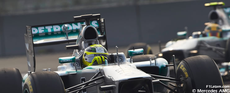 Rosberg y Hamilton logran el segundo y tercer lugar - Reporte Clasificación - GP de India - Mercedes 