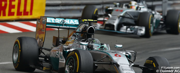 Rosberg y Hamilton reafirmaron su dominio en Monte Carlo - Reporte Carrera - GP de Mónaco - Mercedes 