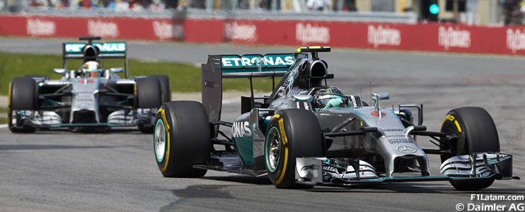 Rosberg hace un buen negocio tras abandono de Hamilton - Reporte Carrera - GP de Canadá - Mercedes
 