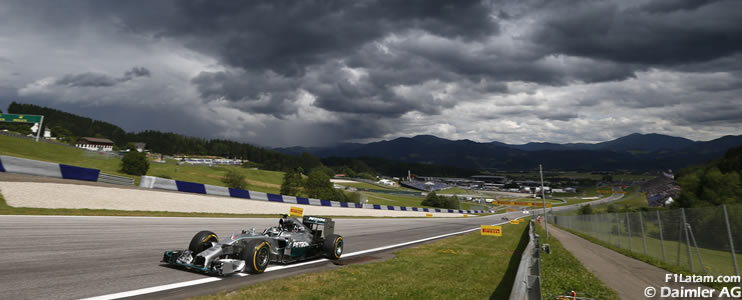 Rosberg inicia tercero y Hamilton noveno - Reporte Clasificación - GP de Austria - Mercedes 