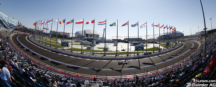 Nico Rosberg fue el primer líder en el Circuito de Sochi - Reporte Pruebas Libres 1 - GP de Rusia