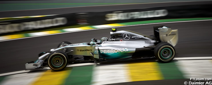 De nuevo Rosberg supera a Hamilton en Interlagos - Reporte Pruebas Libres 2 - GP de Brasil 