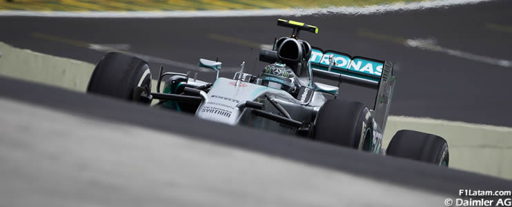 Rosberg inicia de forma perfecta el fin de semana - Reporte Viernes - GP de Brasil - Mercedes
 