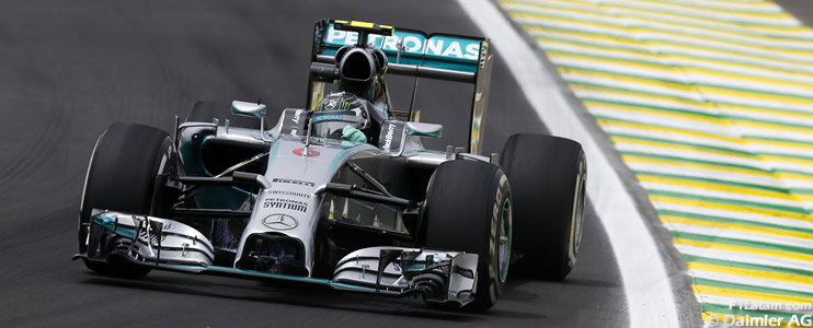 Rosberg sigue siendo el más veloz en Interlagos - Reporte Pruebas Libres 3 - GP de Brasil  