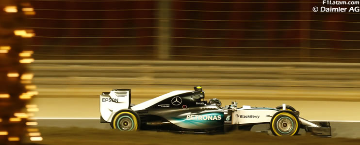 Nico Rosberg con el mejor tiempo en la noche de Sakhir - Reporte Pruebas Libres 2 - GP de Bahrein