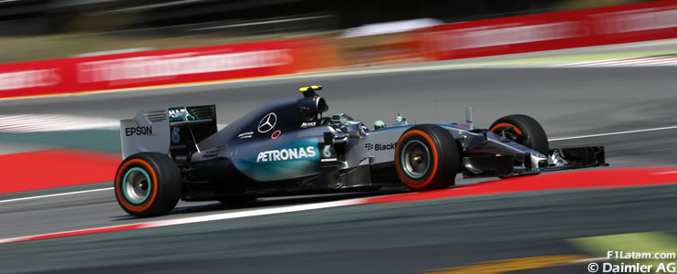 Nico Rosberg no baja el ritmo y sigue siendo el más rápido - Test en Barcelona - Día 1
