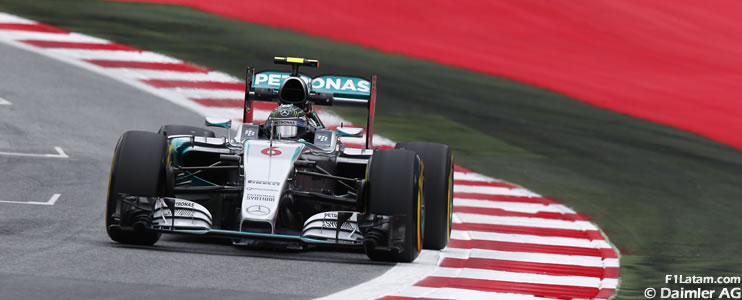 Nico Rosberg adelante tras problemas en el auto - Reporte Pruebas Libres 1 - GP de Gran Bretaña