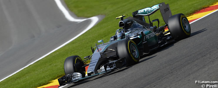 Rosberg: "Pensé que iba a terminar contra el muro" - Reporte Viernes - GP de Bélgica - Mercedes
