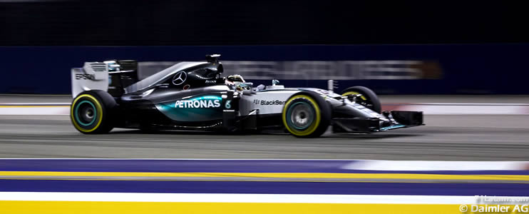Hamilton y Rosberg exaltan el ritmo de Ferrari - Reporte Clasificación - GP de Singapur - Mercedes
 