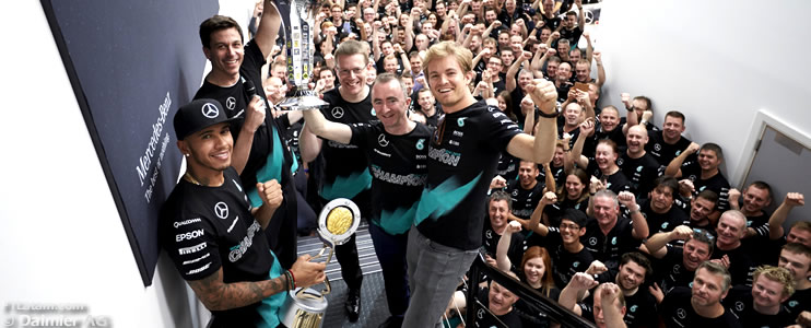 Mercedes AMG se corona campeón de constructores de la temporada 2015 de Fórmula 1 