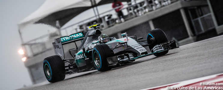 Pole para Nico Rosberg tras cancelación de la Q3 - Reporte Clasificación - GP de Estados Unidos 